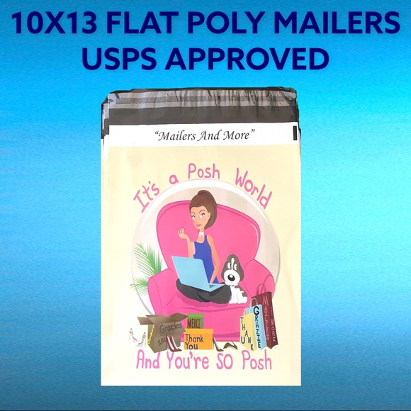 50 10X13 Poly Mailers Posh World PRICE IS FIRM - Picture 9 of 10